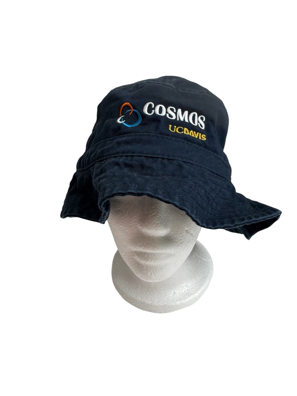 UC DAVIS COSMOS Blue Bucket Hat Size Large XL California School Math & Science